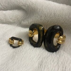 APC tortoise bracelet and ring set